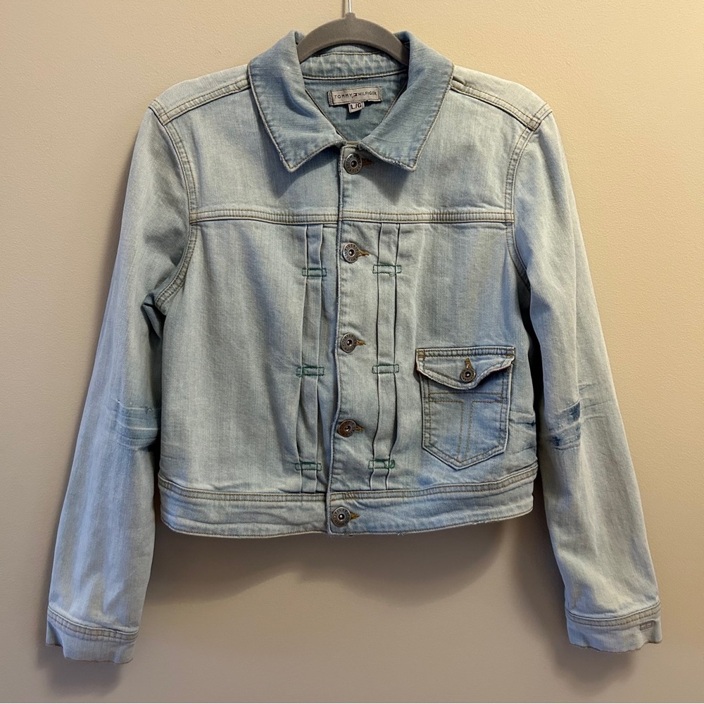 Vintage Y2K Tommy Hilfiger Blue Denim Jean Jacket